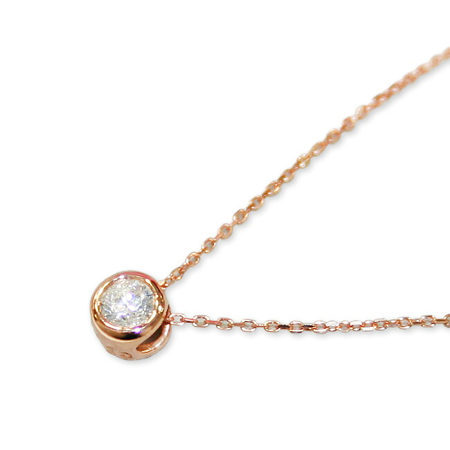 【新生活SALE】ネックレス レディース K10PG ピンクゴールド ダイヤモンド 0.08ct 1粒 フクリン留め ファッション ジュエリー アクセサリー ペンダント【送料無料】【SS5】【在庫あり】【ラッピング袋無料】【メッセージカード無料】【新生活 ギフト プレゼント】【限定1点】 26,384円