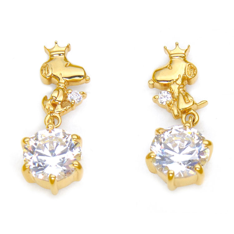 スヌーピー スヌーピー イエローゴールドメッキ グッズ 国産正規品 の Time シルバー イエローゴールドメッキ Bj クラウン Kpsl0001 ジュエリー 大人 スヌーピー 向け Tea ギフト 正規取扱店 Kpsl0001 ピアス Snoopy ピアス ジュエリー時計通販sweet