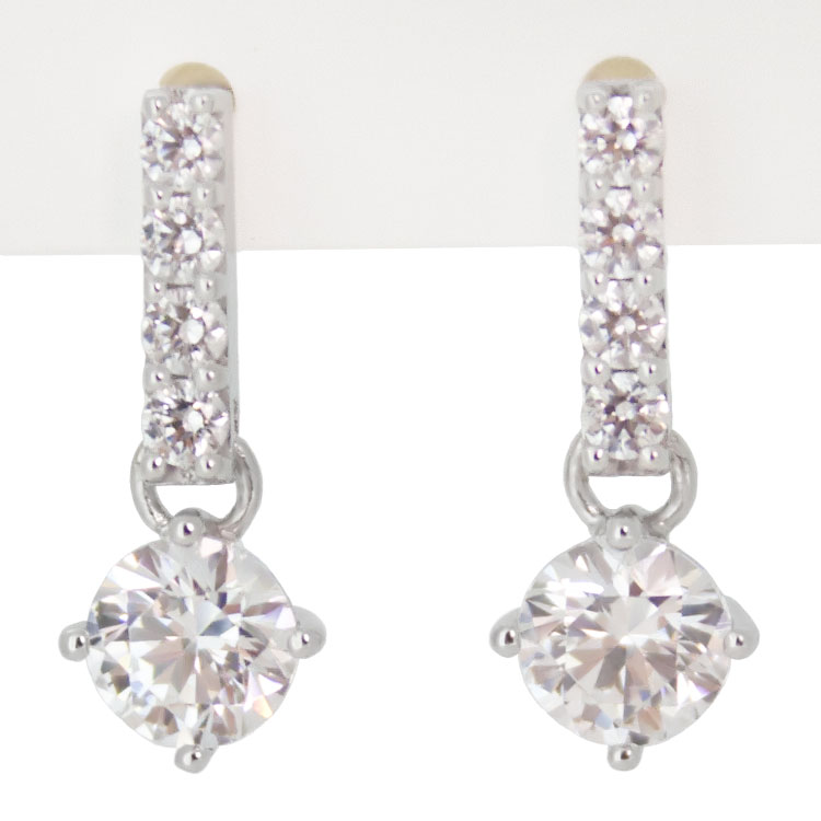 シェリ ピアス レディース Cheri close to meスイング スーパー CZ シルバー ジュエリー アクセサリー レディース ピアス SP37-009【新生活 ギフト プレゼント】【ラッピング袋無料】【tri】