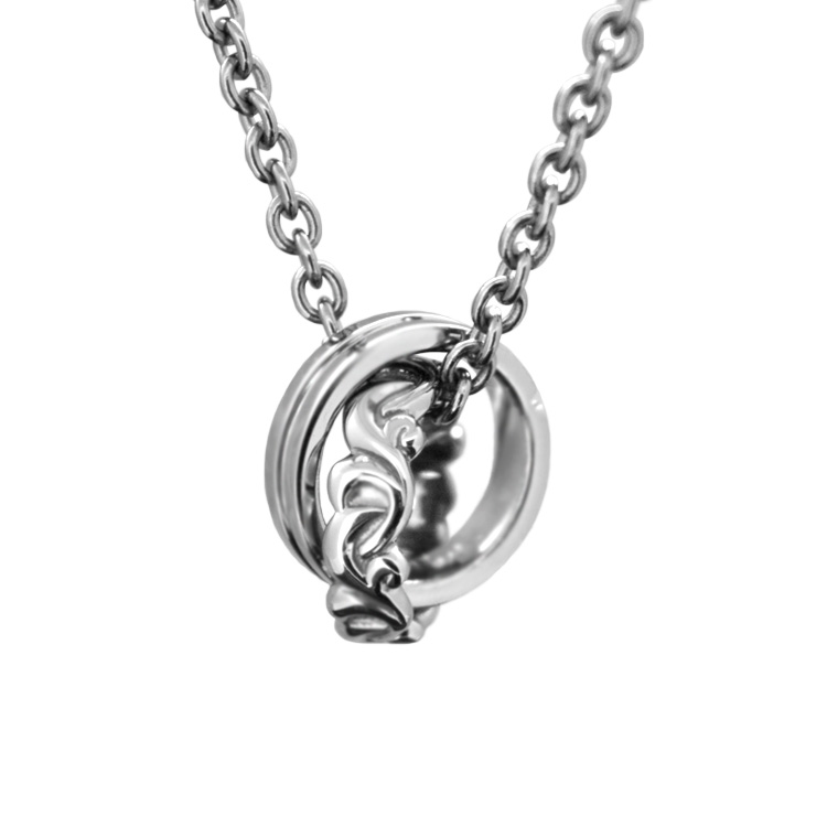 ネックレス メンズ リング レッドダイヤモンド BKコート シルバー アクセサリー ペンダント ネックレス ロイヤルスタッグゼスト Royal Stag Zest SN25-016【ギフト プレゼント】【ラッピング袋無料】【tri】｜ジュエリー時計通販Sweet tea time