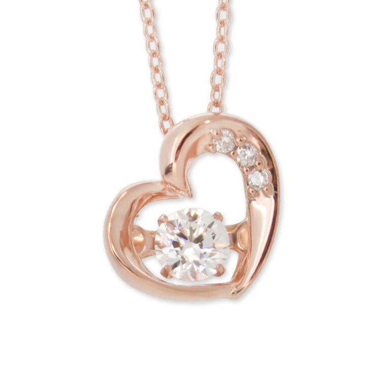 シェリ ネックレス レディース Cheri close to me ハート ダンシングストーン スーパーCZ シルバー ジュエリー アクセサリー レディース ペンダント ネックレス SN37-053【新生活 ギフト プレゼント】【ラッピング袋無料】【tri】