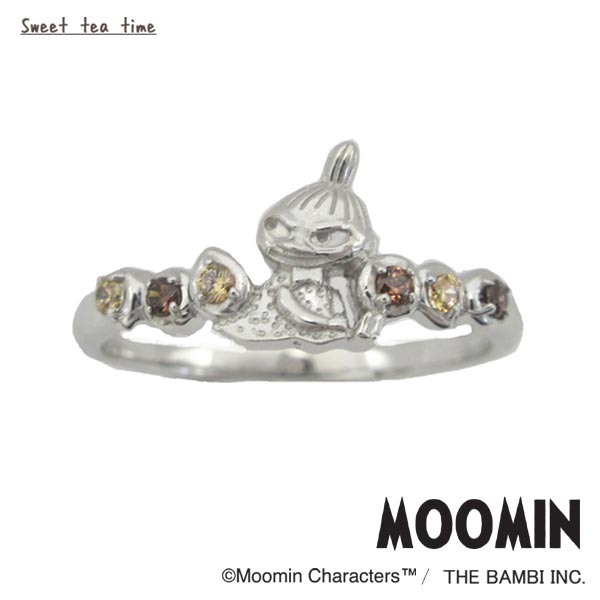 指輪 レディース ムーミン MOOMIN リトルミイ ブラウンストーン シルバー ジュエリー リング MLRSL001【大人ムーミン】【ギフト プレゼント】【ラッピング袋無料】【bj】｜ジュエリー時計通販Sweet tea time