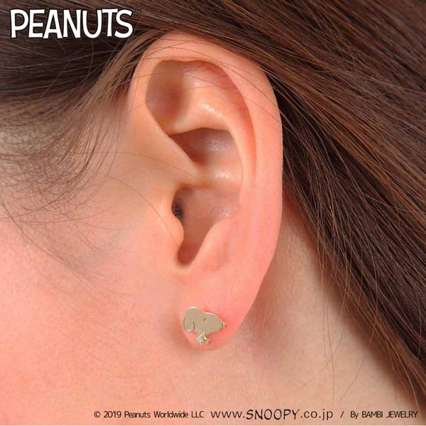 格安人気 スヌーピー ピアス Snoopy Peanuts スヌーピー ウッドストック K10yg イエローゴールド ダイヤモンド 0 02ct ジュエリー レディース アクセサリー ピアス Gpra0009 正規品 送料無料 Bj 母の日 ギフト P02 新規購入 Fire2fight Com