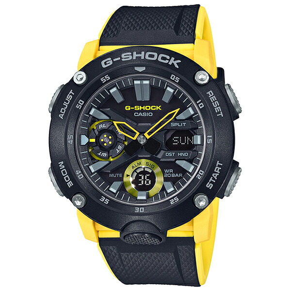 カシオ Gショック 腕時計 メンズ CASIO G-SHOCK ジーショック 時計 ウオッチ Carbon Core Guard Basic カーボンコアガード GA-2000-1A9JF 国内正規品【送料無料】【ギフト プレゼント】【ラッピング袋無料】【20s】｜ジュエリー時計通販Sweet tea time 12,355円