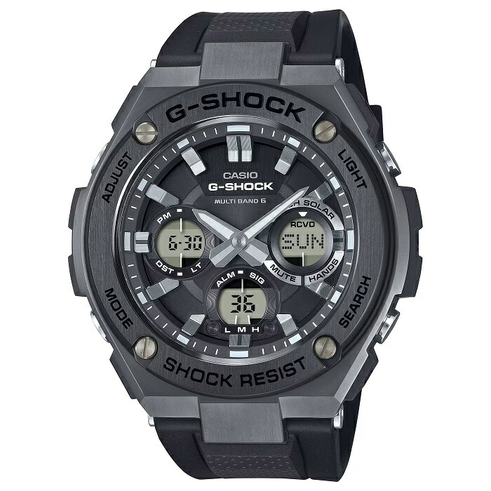 カシオ Gショック 腕時計 メンズ CASIO G-SHOCK ジーショック 時計 ソーラー ウオッチ G-STEEL GST-W110MS-1AJF 国内正規品【送料無料】【新生活 ギフト プレゼント】【ラッピング袋無料】【20s】
