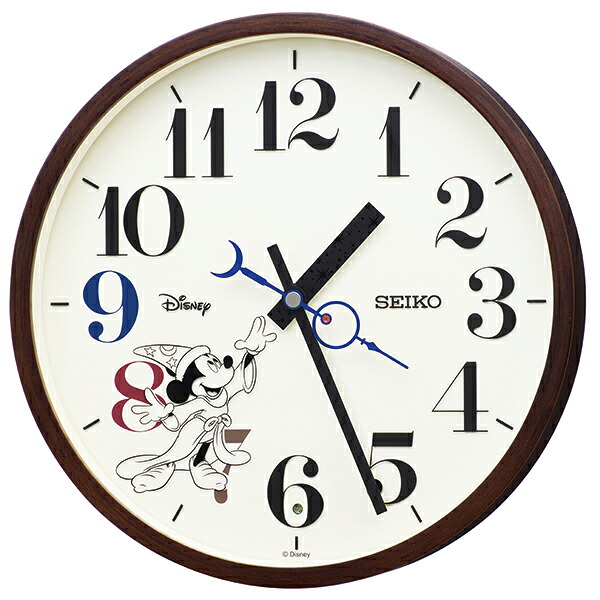 掛け時計 セイコー クロック ディズニー ミッキーマウス Disney SEIKO CLOCK 電波時計 掛時計 おしゃれ 大人ディズニー FS514B 公式 正規品【Disneyzone】【ギフト プレゼント】【10s】|ジュエリー時計通販Sweet tea time