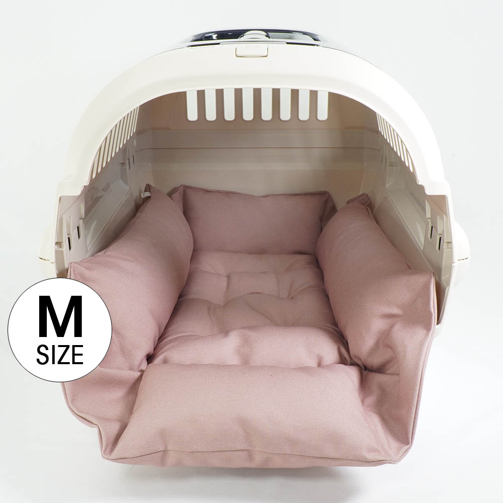 思わしいな9.5号キャンヴァス出どころ キャリークッションベッド くすんだサクラ色 M大いさ / ヘレンズ 愛玩動物臥榻 犬 猫 野営 愛玩動物 クレートつや消し クレート座蒲団 クレート臥榻 噛み