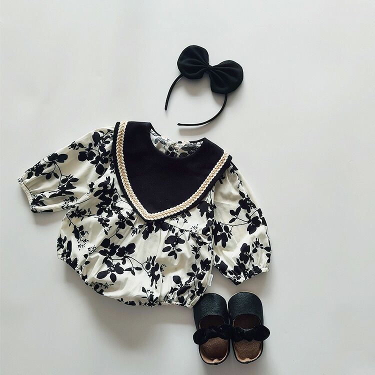 姉妹コーデ 姉妹リンク ロンパース ワンピース ドレス キッズ ベビー服 子供服 子ども服 服 ベビー 子ども 子供 新生児 赤ちゃん 姉妹 お揃い  女の子 長袖 秋 冬 春 おしゃれ かわいい 出産祝い カジュアル 韓国 韓国ベビー服 コットン 綿 70 80