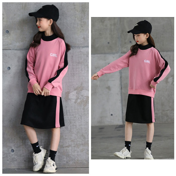 あなたにおすすめの商品 韓国子供服 女の子 セットアップ 春服 秋服 スカートセット 上下 スウェット スカート レジャー デイリー キッズ 子ども服  上下セット 2点セット 長袖スウェット 丸首 姉妹 記念日 イベント 誕生日 お出かけ 体型カバー 春秋 オシャレ 110 120 130 ...