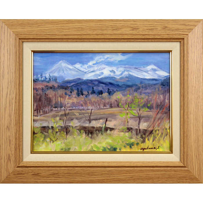 楽天市場】絵画 泉羽鶴美 油絵・油彩画 『南アルプス』 山 植物