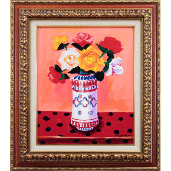 楽天市場】絵画 立川広己 油絵・油彩画 『バラ』 花 静物 重厚 一点物