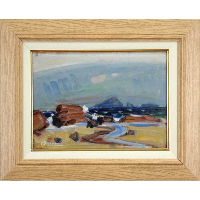 盛川栄司 油絵・油彩画『早朝』 絵画 - 北海道画廊 盛川栄司『早朝』油彩画真作保証 絵画