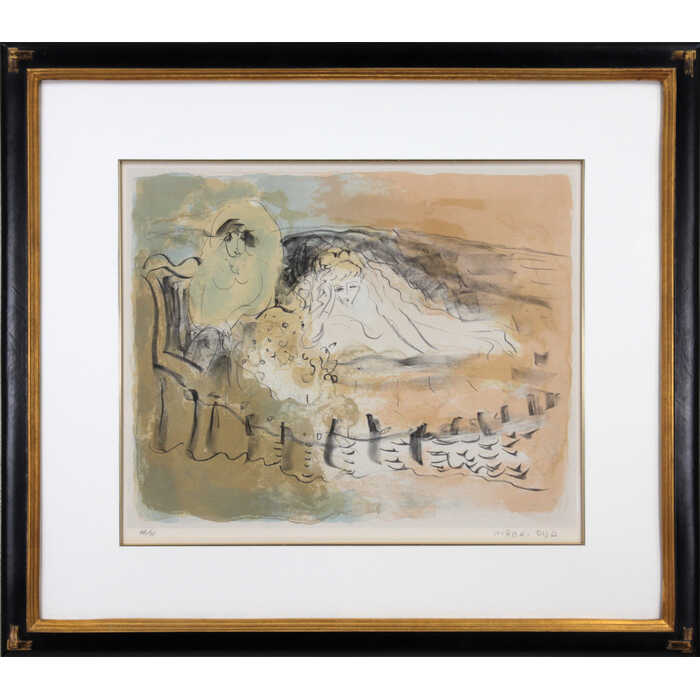 楽天市場】森田曠平 「 洛北おとめ 」 リトグラフ 石版画【中古