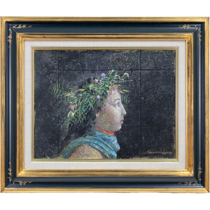 【中島晃次】油絵　ベルギー首都　ブリュッセル　中島晃次　風景画　美術品 楽天市場】絵画 中野邦昭 日本画 『しじま』 人物 静謐 一点物 美術品