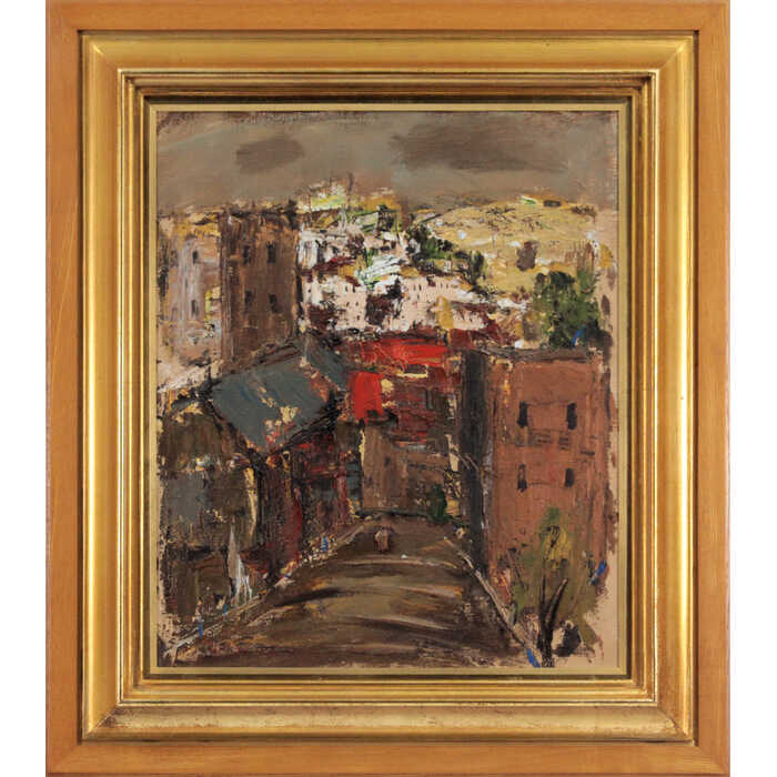 楽天市場】絵画 小松原勝市 油絵・油彩画 『砂濱の風景』 砂漠 船