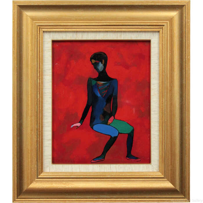 楽天市場】渡辺 貞一「裸婦像」油絵・変形2号 国画会会員 孤高の画家