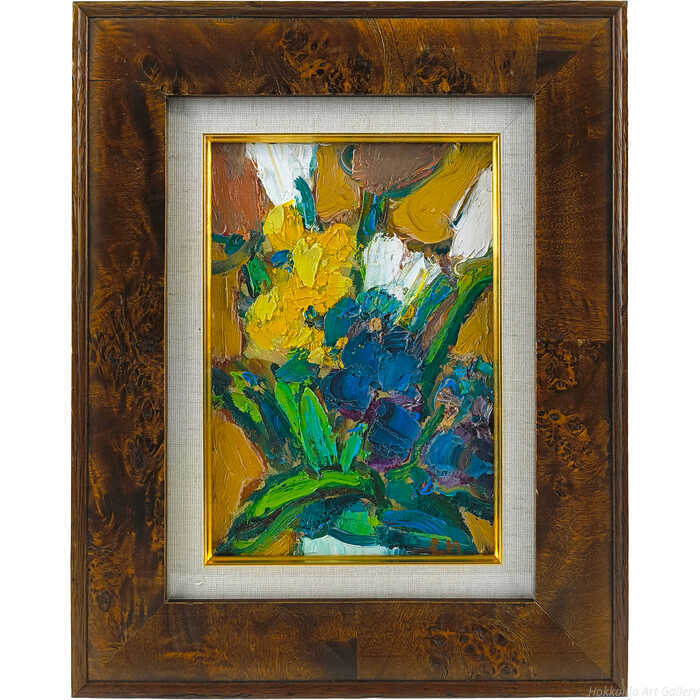 楽天市場】絵画 水口新一 油絵・油彩画 『穂高連峰』 家 山 自然 雪