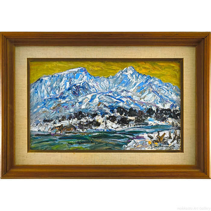 楽天市場】油彩画 松本弘 「里の民家」 F8号 油絵 額入り 風景画 真筆