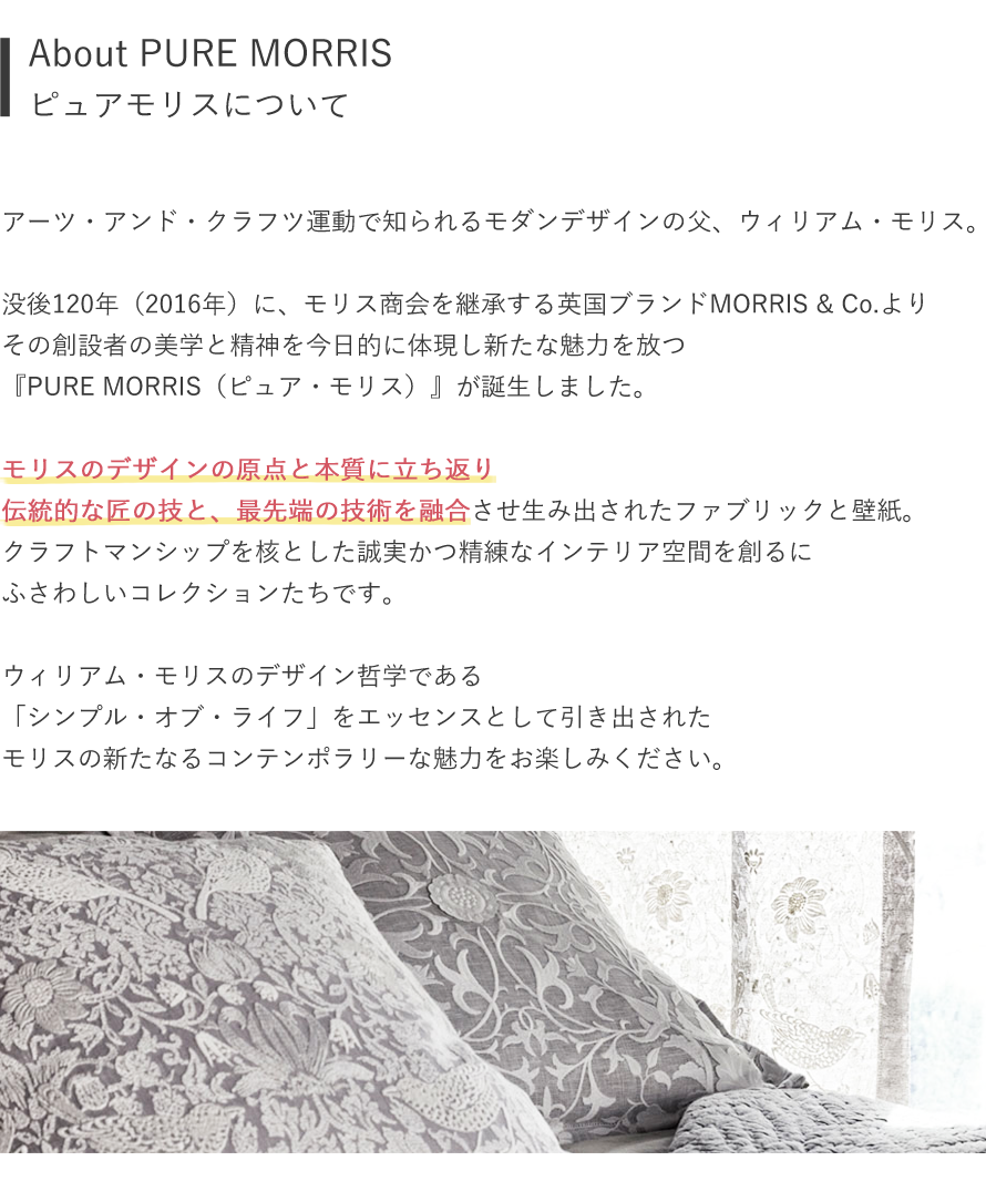 Pure Morris純 サイバー空間上限アップリケ Pure Net Ceiling Applique ピュアモリス 輸入マテリアル イギリス製 1m単位略する取引可 Daemlu Cl