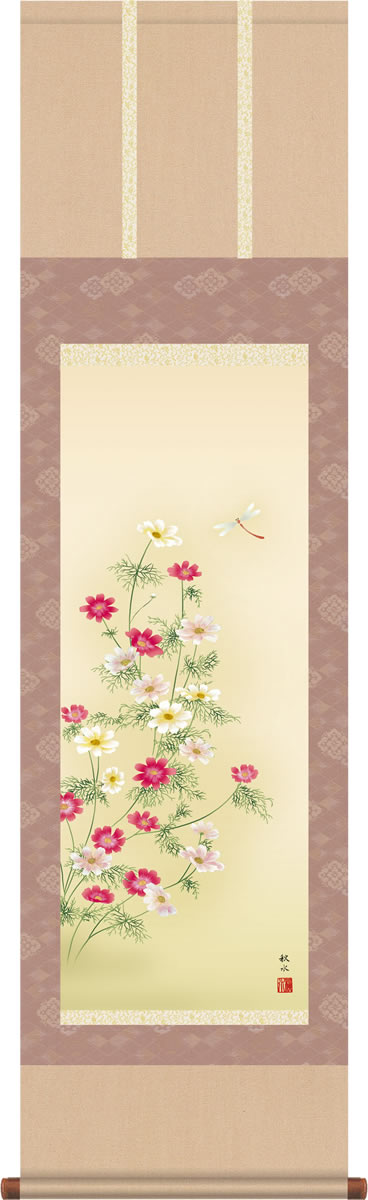 100％の保証 掛け軸 掛軸-六瓢 打田 洋美 尺五 桐箱 和室 床の間 花鳥