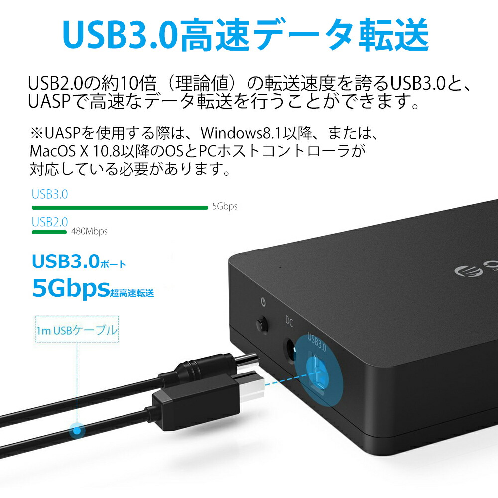 StarTech.com 外付けハードディスクケース USB 3.1(10Gbps)対応 IP65