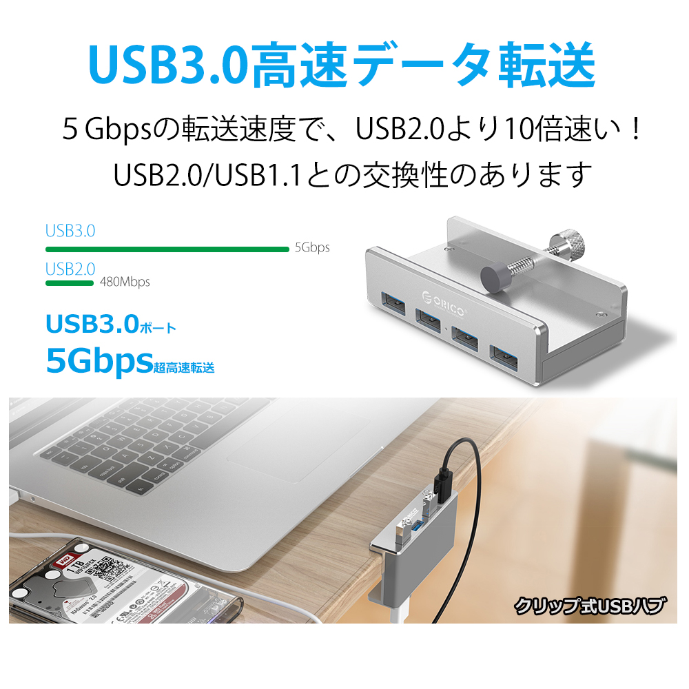 楽天市場 Usb3 0 ハブ クリップ式 Usbハブ 4ポート Usbハブ 3 0 Usbハブ Usb3 0 Usb3 0 ハブ アルミ製 Usb3 0 Honest