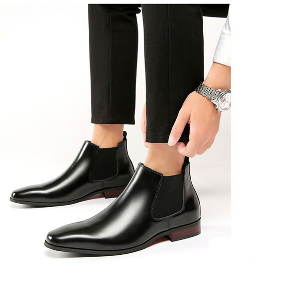 手数料安い サイドゴア ハイカット ビジネスシューズ ブーツメンズ ブーツメンズ かっこいい チェルシーブーツ 大きいサイズ エンジニアブーツ 滑り止め 革靴 本革 ショートブーツ サイドゴア ハイカット ビジネスシューズ ブーツ