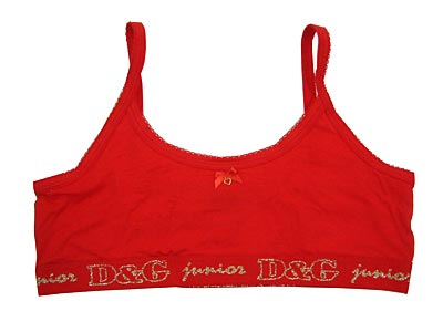 youth red sports bra