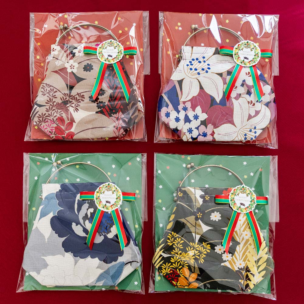 亥之吉 クリスマス限定セット ベンリーがま口大セット 調節できる合皮ショルダー2cm幅をセット X'mas限定ラッピング ギフト プレゼント 贈り物 Christmas ino-kichi Xmas 送料無料