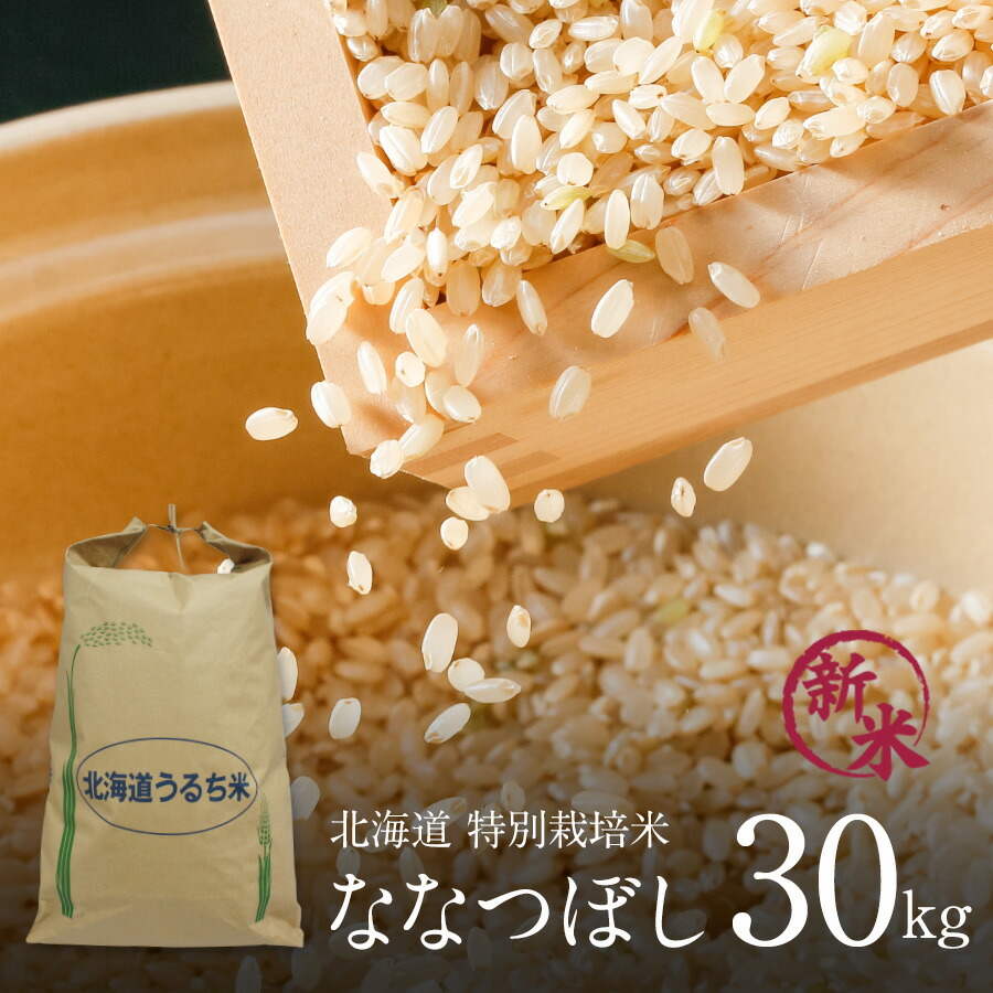 楽天市場 特別栽培米 ななつぼし 玄米 30kg 1袋 令和2年 北海道米 特a ななつぼし 玄米 減農薬 特別栽培 玄米 30kg まとめ買い 北海道 きなうすファーム 農家直送米 送料無料 このお米は玄米での販売です 北海道の美食逸品 イランカラプテ