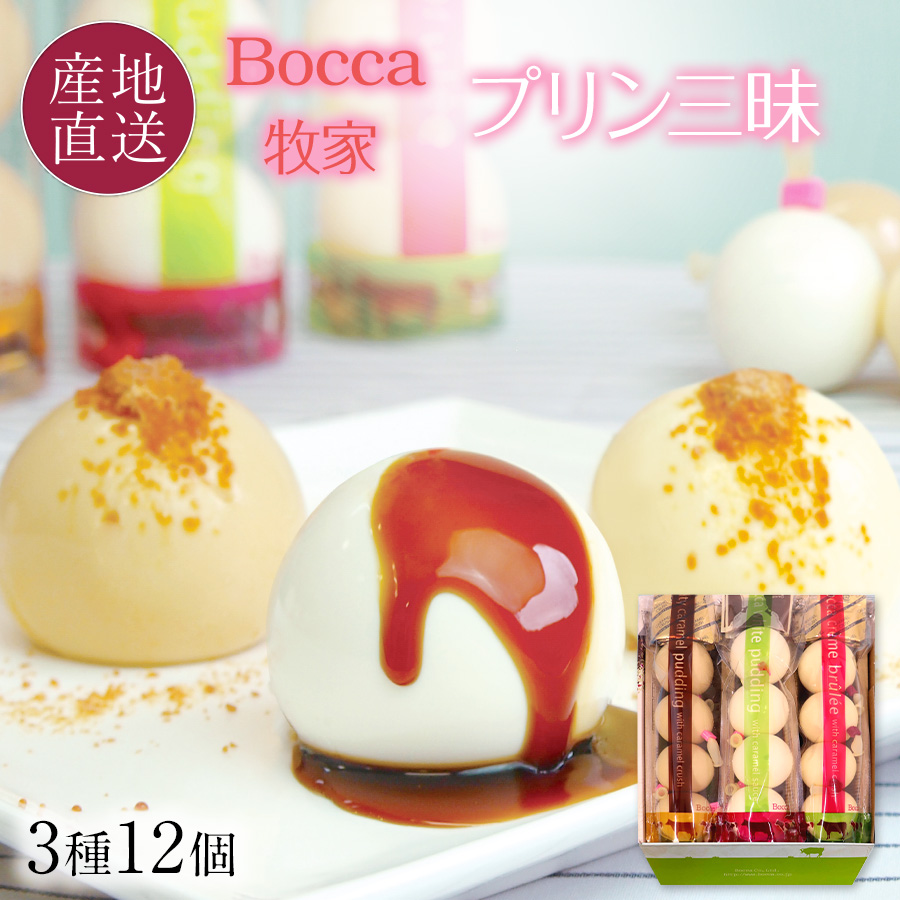 楽天市場】Bocca 牧家 プリン三昧 (3種6個セット) 白いプリン,塩