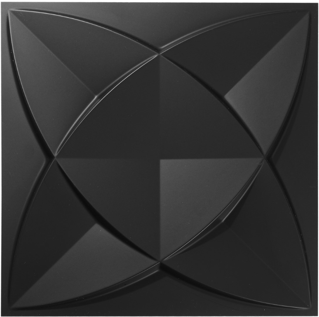 Isl 3dウォールパネル Pvc製 12枚セット マットブラック 30cm 30cm リンクサークル