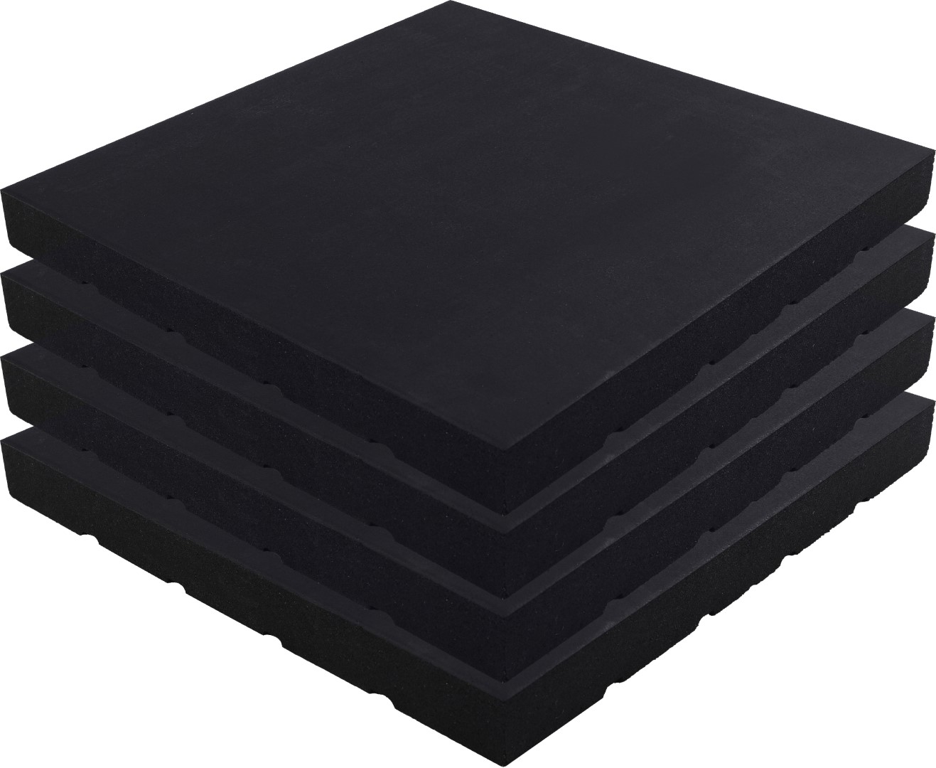 ISL ラバートレーニングマット ブラック 50mm 衝撃吸収モデル 50x50cm 4枚セット 11,841円
