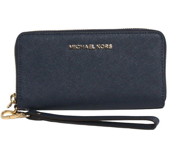 『特別企画5日朝マデMAX2000円OFFクーポンあり+point10倍』マイケルコース MICHAEL KORS 長財布 32T4GTVE3L NAVY【あす楽対応_関東】【Luxury Brand Selection】