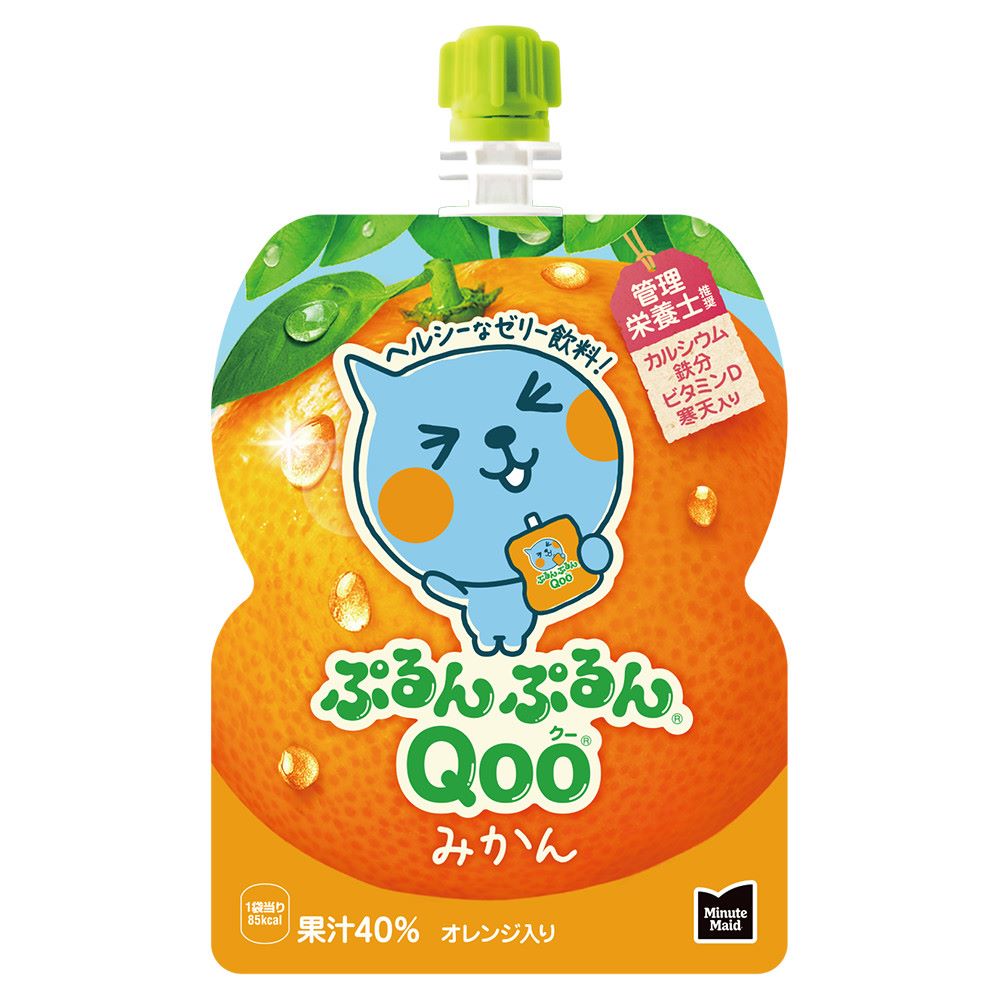 コカ・コーラ ミニッツメイドぷるんぷるんQoo みかん 125gパウチ 30本入&times;2ケース｜Forest Land