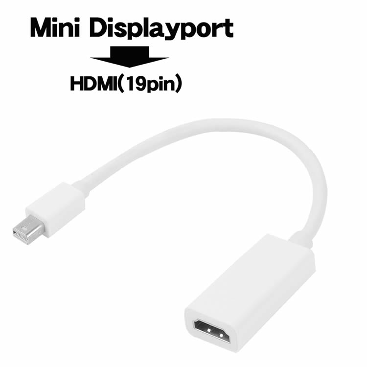 楽天市場 Mini Displayport Thunderbolt To Hdmi 変換アダプタ