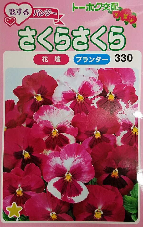 楽天市場 種子 恋するパンジー さくらさくらトーホクのタネ Ivy