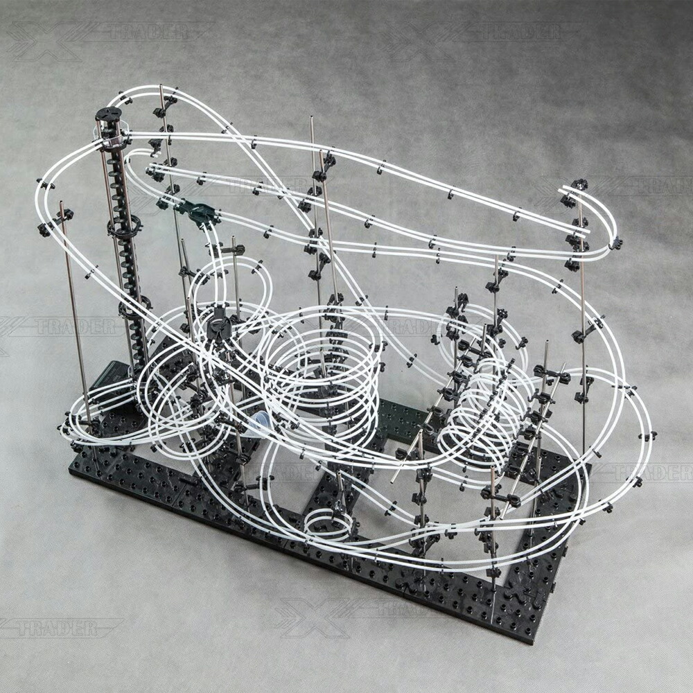 送料無料 スペースレール 知育 おもちゃ 脳トレ ジェットコースター 知育玩具 コースター ビー玉転がし 玉転がし ブロック パズル レベル ビー玉 鉄球 電動 エレベーター 無限ループ 誕生日 プレゼント お祝い ギフト 父の日 スペース レール Space Rail No 231 8