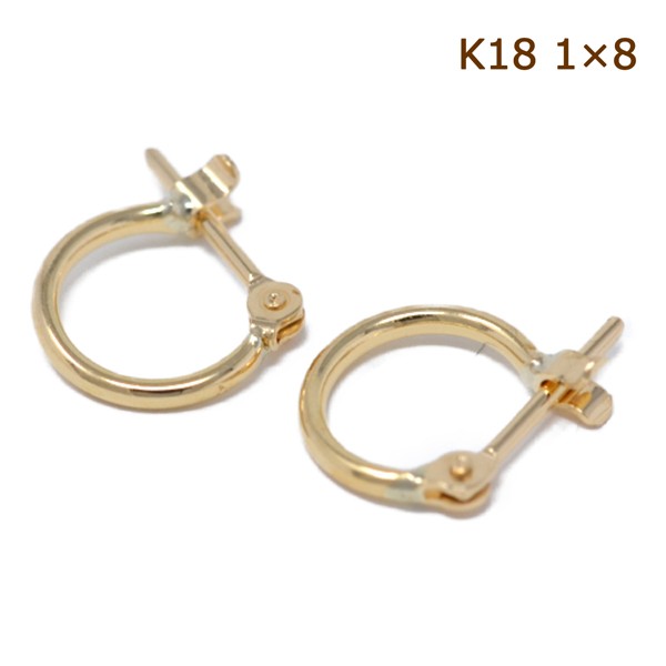 18Kフープピアス　ジュエリーコトブキ Amazon | ジュエリーコトブキ フープ ピアス パイプサイズ 2mm
