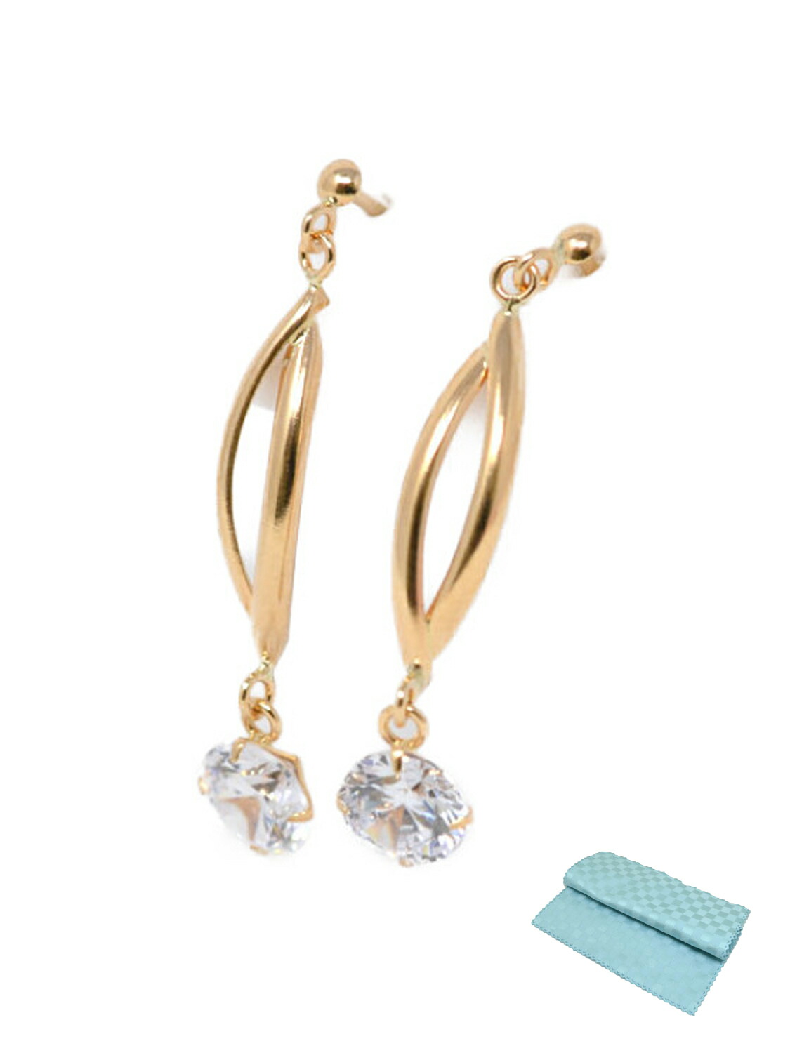 楽天市場 艶やかな 綺麗 な 大人 デザイン キュービック ピアス K18 18金 18k ピアス レディース 人気 ジュエリーコトブキ お磨きクロス付 ギフトセット 送料無料 ジュエリーコトブキ幸せ運ぶ宝石屋