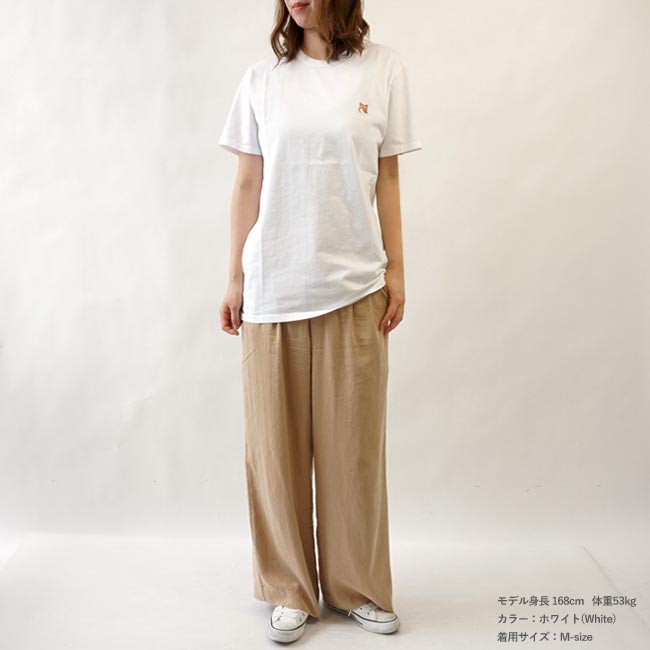 楽天市場 10 Offクーポン発行中 メゾンキツネ Tシャツ メンズ レディース Maison Kitsune ワンポイント キツネロゴ 半袖 クルーネック カットソー Fox Head Patch Classic Tee Shirt Mensline Amkj0008 21ss 新作 本国 正規品 J Pia
