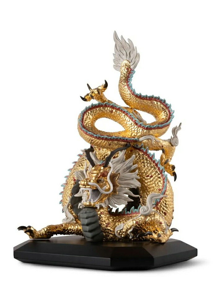 楽天市場】リヤドロ 聖龍 ドラゴン 龍 竜 辰 置物 01009235