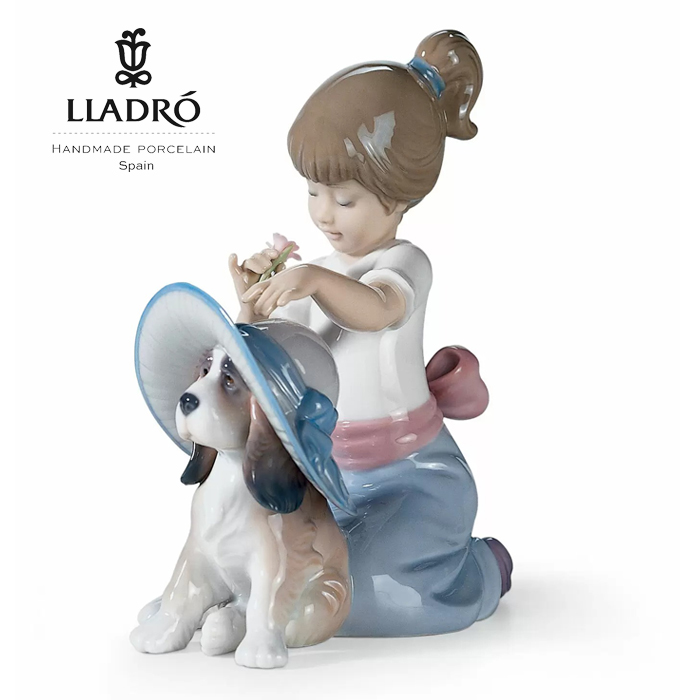 楽天市場】フラワーガーデン LLADRO リヤドロ リアル フィギュリン