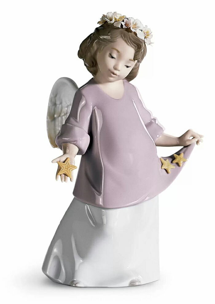 星の天使 LLADRO リヤドロ 置物 オブジェ インテリア 人形 磁器 かわいい おしゃれ スペイン プレゼント 玄関 お祝い 新築 開業 癒し リビング 寝室 事務所 オフィス 【正規品】 01006924