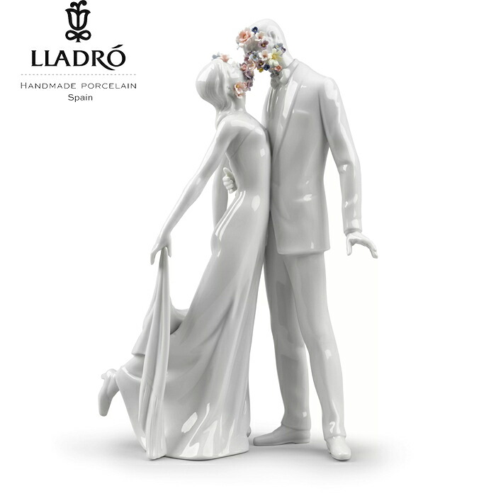 LOVE 芽ばえる LLADRO リヤドロ  好一対 愛 飾りつけ オブジェ 室内装飾 瀬戸もの 愛くるしげ エスパニア 差し上げ物 祝い事 工作 開業 癒し リビング 寝部屋 事務室 事務室 【定まり品】01007231