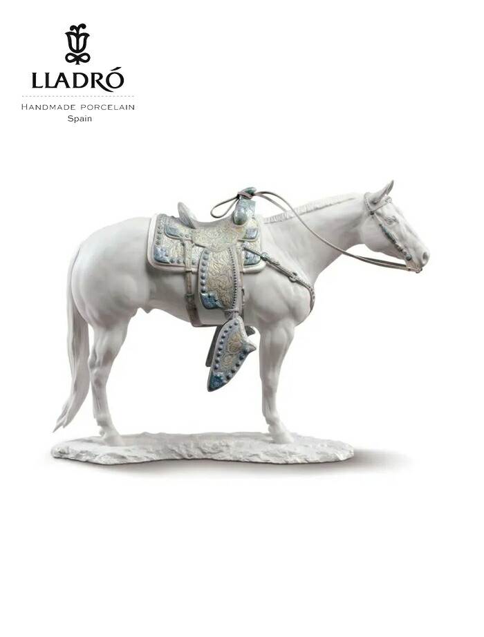 楽天市場】リヤドロ 威風堂々リデコ ゴールド 馬 午 ウマ 01007186