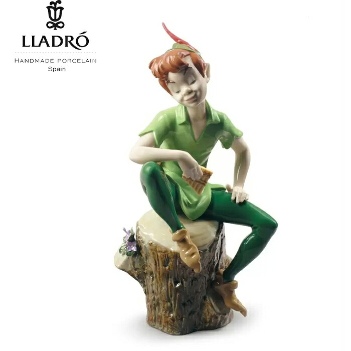 ピーター食麺麭 リヤドロ LLADRO フィギュリン ウォルトディズニー ティンカーベル お化け ハイポーセリン 瀬戸もの あやつり人形 飾りつけ 室内装飾 部屋の入り口 営造 儀式用 差し上げ物 置き目品 01009328