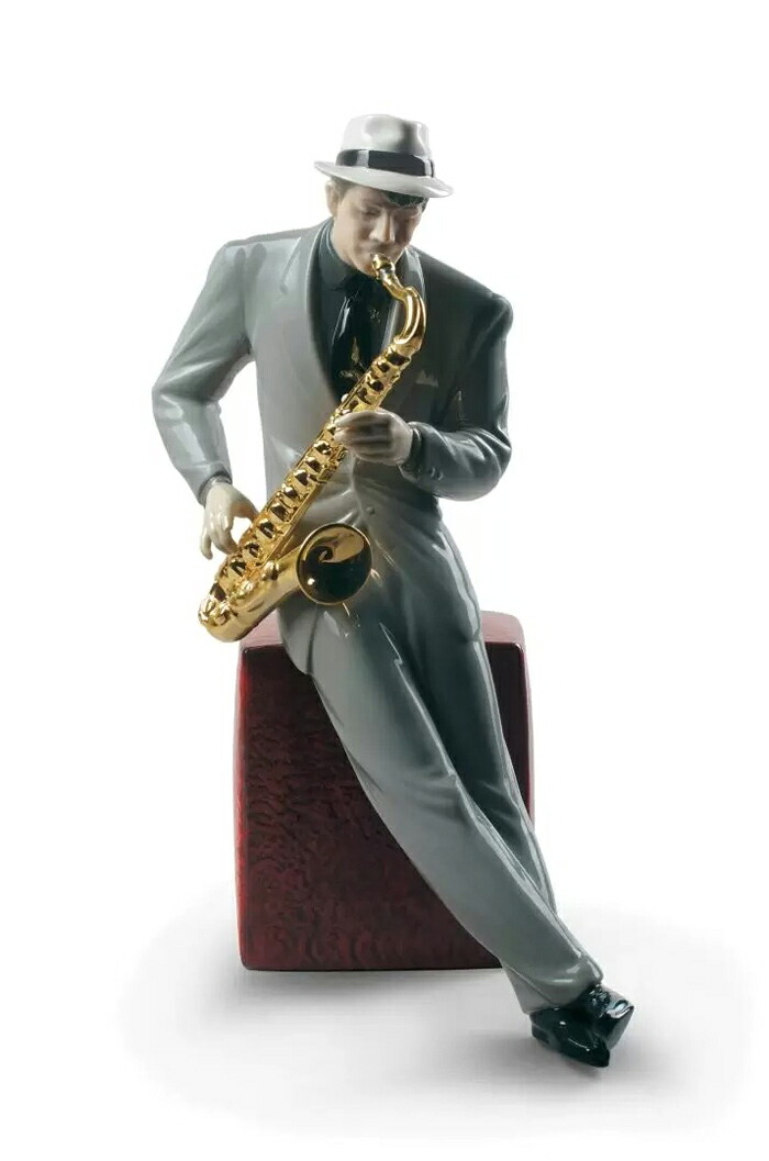 ズージャー サクソフォニスト LLADRO リヤドロ  Jazz サクソフォン 飾りつけ オブジェ 室内装飾 あやつり人形 瀬戸もの 愛くるしげ 今めかしい エスパニア 差し上げ物 入り口・入口 祝い事 工作 開業 癒し リビング 寝部屋 事務室 事務室 【定まり品】 01009330