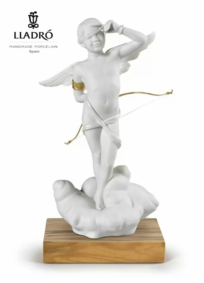 クピド  LLADRO リヤドロ  飾りつけ オブジェ 室内装飾 あやつり人形 瀬戸もの 愛くるしい 今めかしい エスパニア 差し上げ物 部屋の入り口 祝賀会 造営 開業 癒し リビング 臥し所 事務室 事務室 【定め事品】 01009408