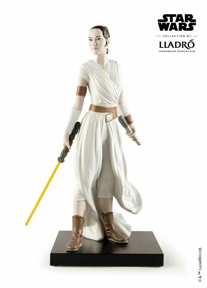 レイ STAR WARS スターウォーズ LLADRO リヤドロ 置物 人形 フィギュリン オブジェ インテリア 磁器 リアル スペイン プレゼント 結婚 お祝い 新築 開業 リビング 寝室 事務所 【正規品】01009414